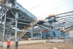 陜西寶雞時(shí)產(chǎn)500噸砂石生產(chǎn)線(xiàn)項(xiàng)目